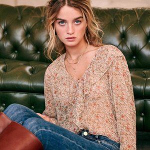 Sezane Priscille Blouse in Blooming